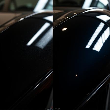 Prima e dopo applicazione ceramic coating